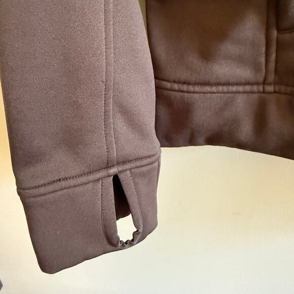 Adidas ClimaWarm Brown Full Zip Jacket Men’s SZ M Thumbholes Outdoor Activewear - Picture 5 of 12